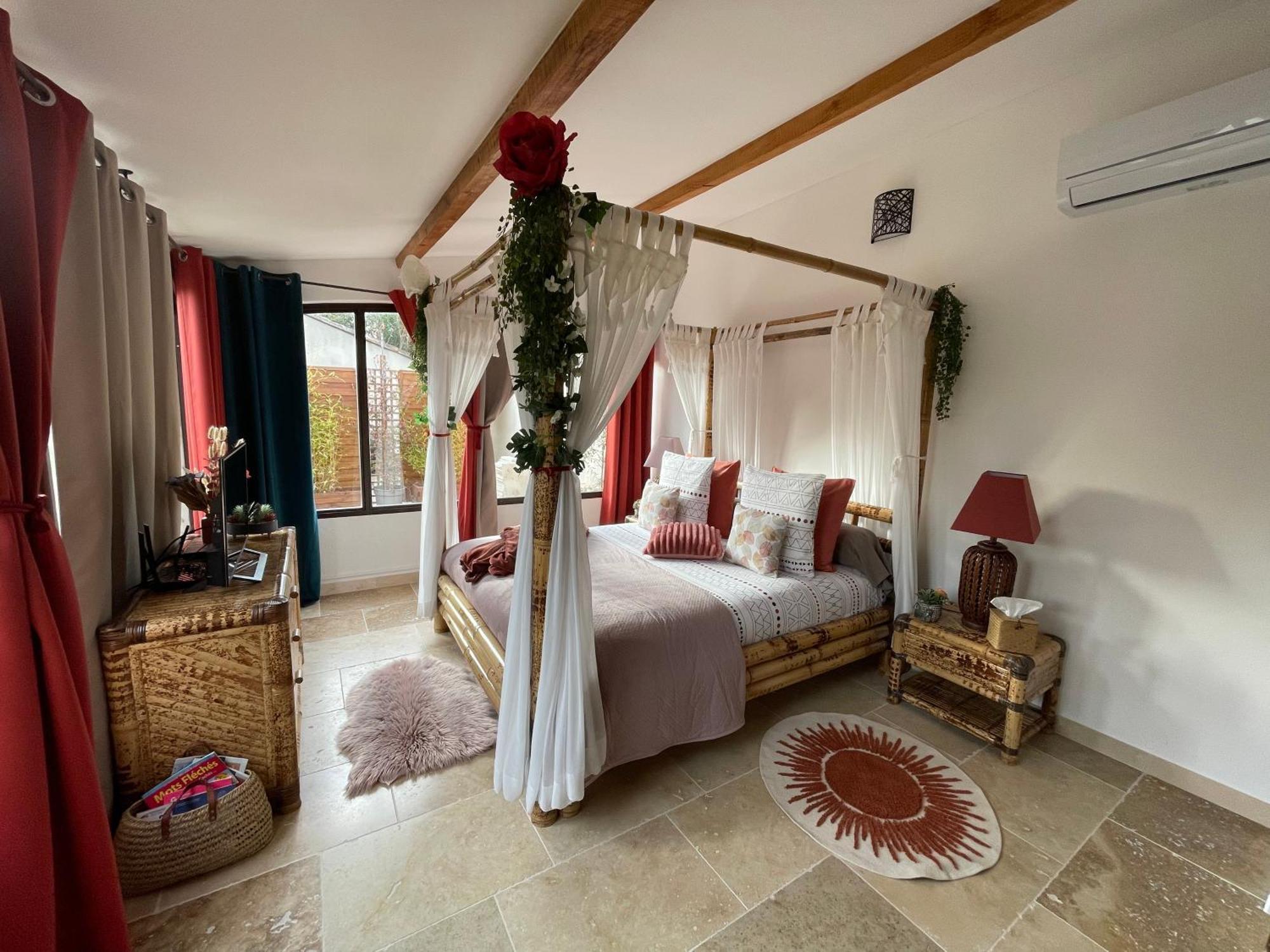 オルゴン Mas De La Butte Blanche Bed & Breakfast エクステリア 写真